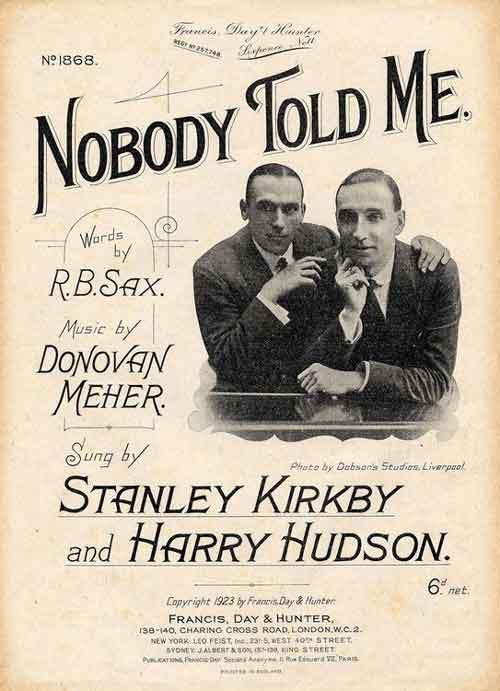 Harry Hudson and Stanley Kirkby
